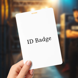 Create Your Own Vertical Plastic 4" x 6" Badge