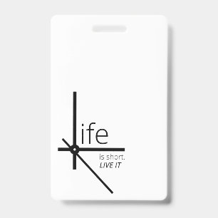 Create Your Own Vertical Plastic Badge