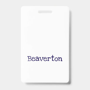 Create Your Own Vertical Plastic Badge