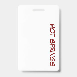 Create Your Own Vertical Plastic Badge