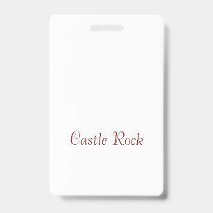 Create Your Own Vertical Plastic Badge