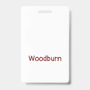 Create Your Own Vertical Plastic Badge