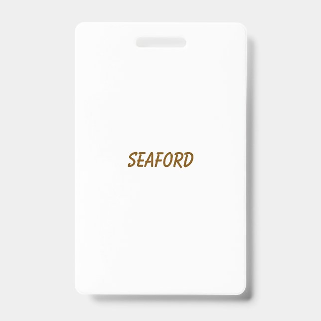 Create Your Own Vertical Plastic Badge (Front)