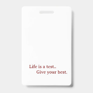 Create Your Own Vertical Plastic Badge