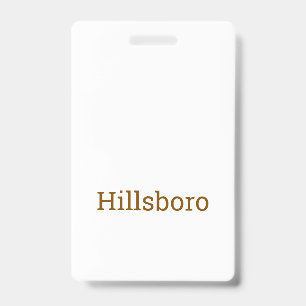 Create Your Own Vertical Plastic Badge