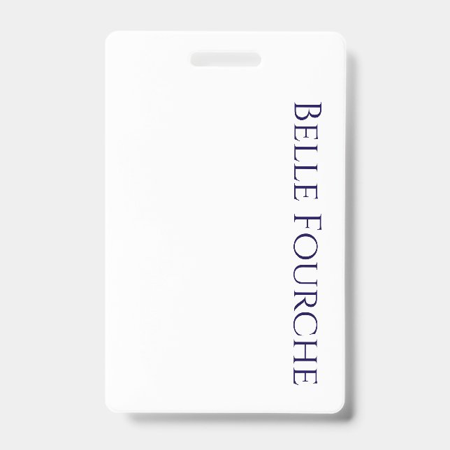 Create Your Own Vertical Plastic Badge (Front)