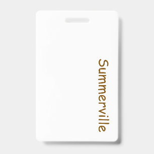 Create Your Own Vertical Plastic Badge