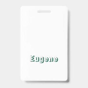 Create Your Own Vertical Plastic Badge