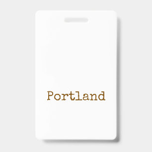 Create Your Own Vertical Plastic Badge