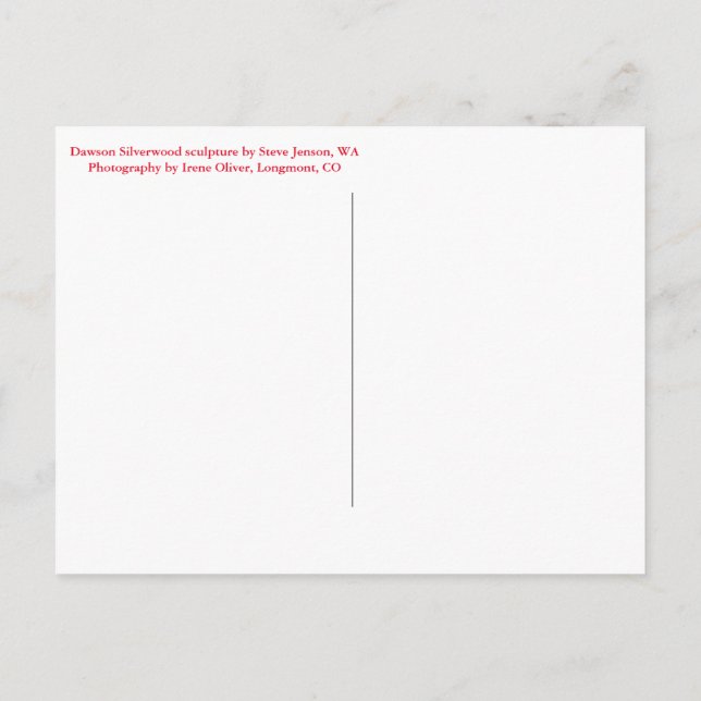 Create Your Own Vertical Postcard (Back)