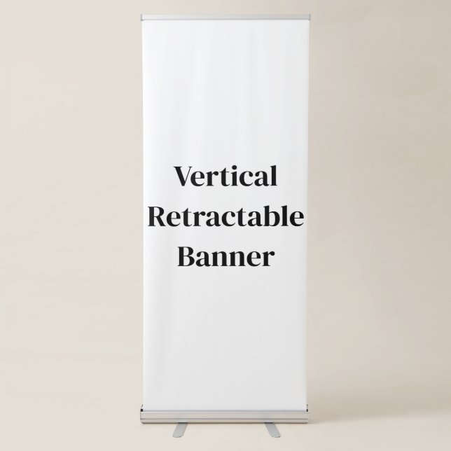 Create Your Own Vertical Retractable Banner (Front)