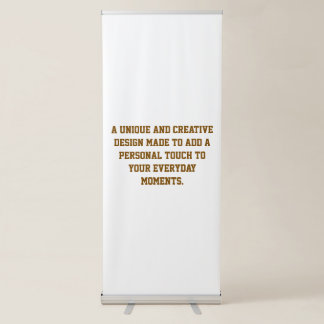 Create your own Vertical Retractable Banner