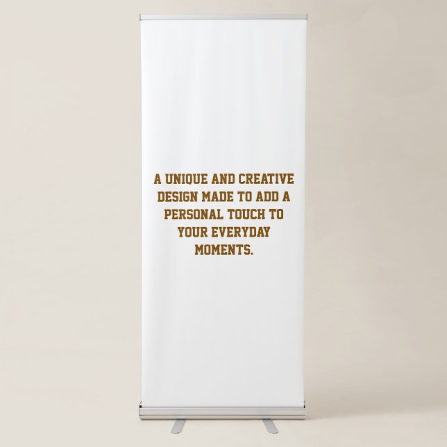 Create your own Vertical Retractable Banner (Front)
