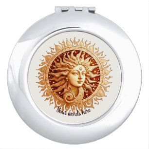 Create Your Own Victorian Sun Goddess Compact Mirror