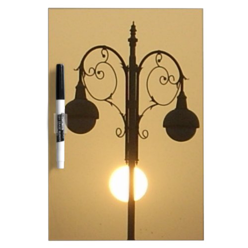 Create Your Own Victorian Sunset street light Dry Erase Board