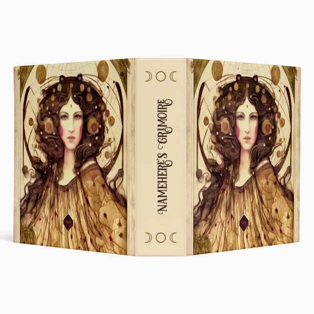 Create Your Own Victorian Witch 3 Ring Binder (Background)