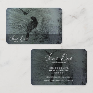Create Your Own Vintage Bird & Butterfly Business Card