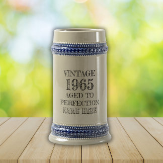 Create Your Own Vintage Birthday  Beer Stein