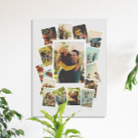 Create Your Own Vintage Instant Film Photo Collage Canvas Print<br><div class="desc">Create your own photo collage canvas print featuring 15 your favorite pictures in a vintage instant film style frame.</div>