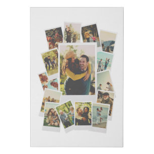 Create Your Own Vintage Instant Film Photo Collage Faux Canvas Print