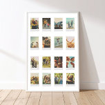 Create Your Own Vintage Instant Film Photo Collage Poster<br><div class="desc">Create your own photo collage poster print featuring 16 of your favorite pictures in a vintage instant film style frame.</div>