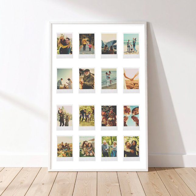 Create Your Own Vintage Instant Film Photo Collage Poster (Creator Uploaded)