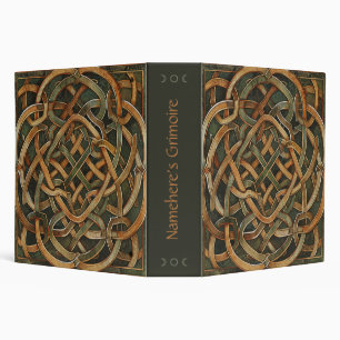 Create Your Own Vintage Kells Style Knotwork 3 Ring Binder