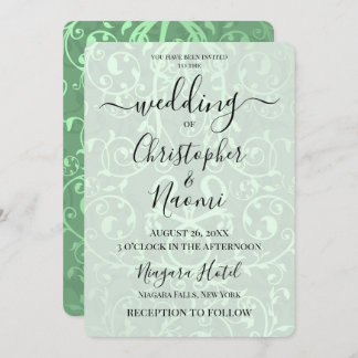 Create Your Own Vintage Ornate Metallic Pattern Invitation