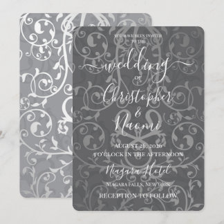 Create Your Own Vintage Pattern Wedding Invitation