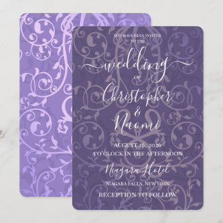 Create Your Own Vintage Pattern Wedding Invitation