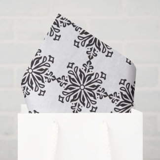 Create Your Own Vintage Stylized Retro Snowflake Tissue Paper