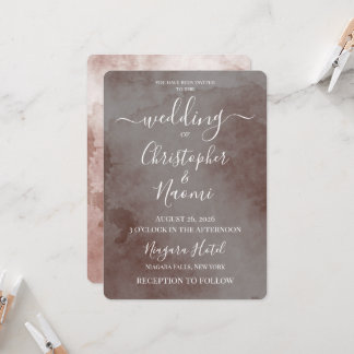 Create Your Own Vintage Texture Wedding Invitation