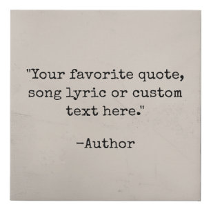 Create Your Own Vintage Typewriter Custom Quote Faux Canvas Print