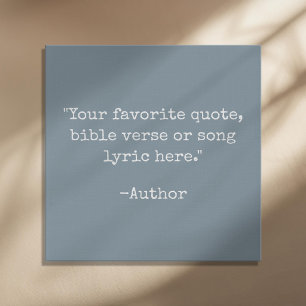 Create Your Own Vintage Typewriter Custom Quote Faux Canvas Print