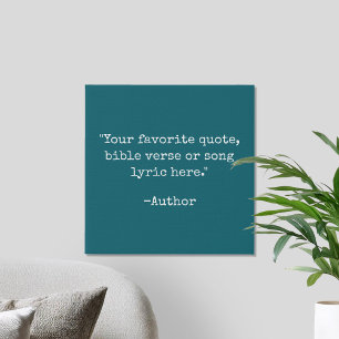 Create Your Own Vintage Typewriter Custom Quote Faux Canvas Print