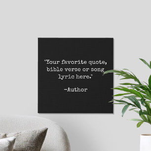 Create Your Own Vintage Typewriter Custom Quote Faux Canvas Print