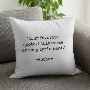 Create Your Own Vintage Typewriter Custom Quote Throw Pillow