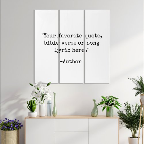 Create Your Own Vintage Typewriter Custom Quote Triptych