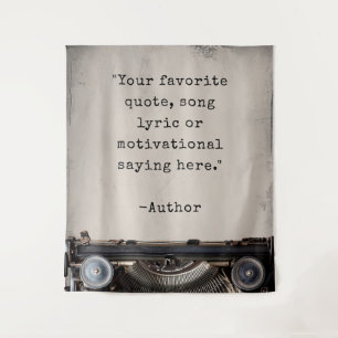 Create Your Own Vintage Typewriter Quote Tapestry