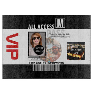 Create Your Own VIP Pass 8 ways to Personalize Cutting Board