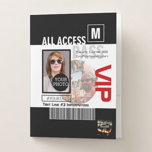 Create Your Own VIP Pass 8 ways to Personalize it Pocket Folder