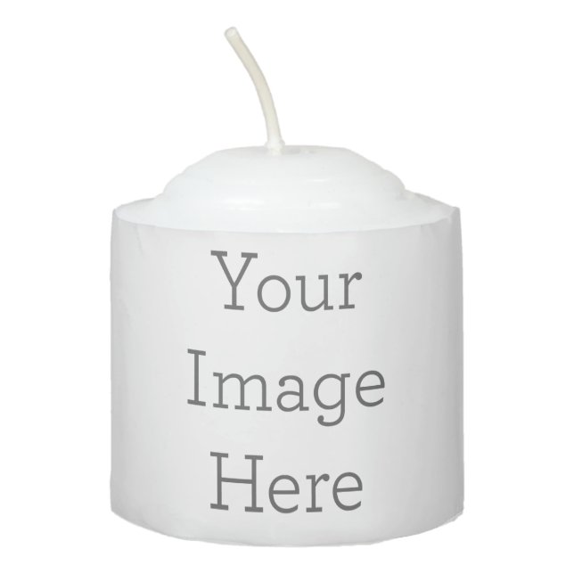 White Votive Candle (Front)