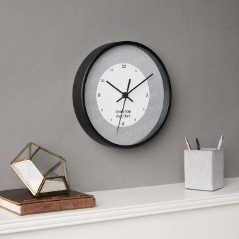 Create Your Own Wall Clock by DigitalDreambuilder at Zazzle