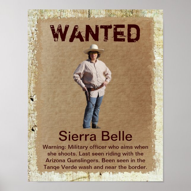 Create Your Own Wanted Poster (Front)