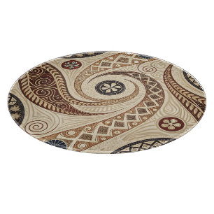 Create Your Own Warm Festive Tribal Autumn Cutting Board
