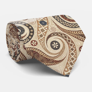 Create Your Own Warm Festive Tribal Autumn Neck Tie