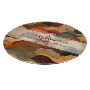 Create Your Own Warm Sunset Waves Cutting Board
