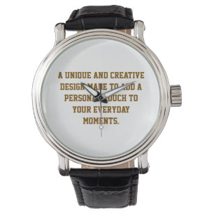 Create Your Own Watch