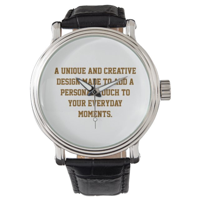 Create Your Own Watch (Front)