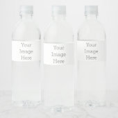 Custom Water Bottle Label (8.25" x 1.75") (Bottles)
